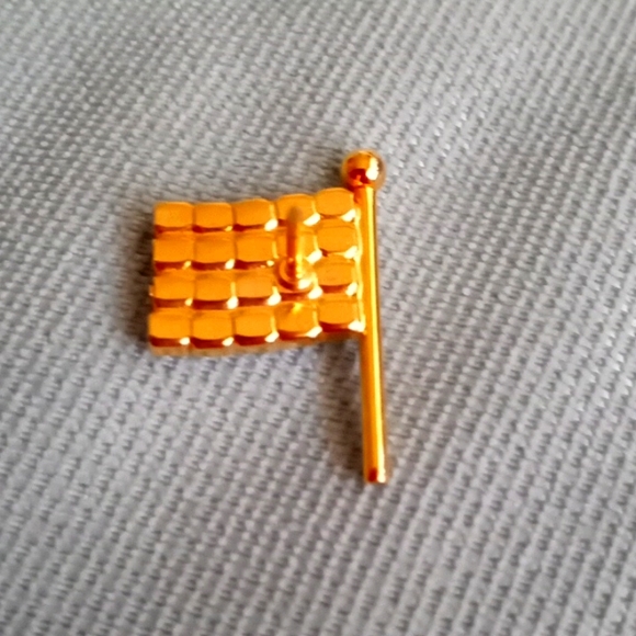 CRYSTAL FLAG LAPEL PIN - Picture 2 of 5